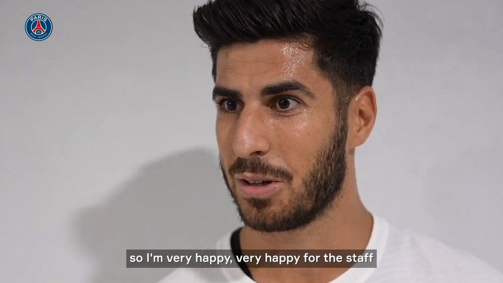 Asensio joined PSG this summer. DUGOUT