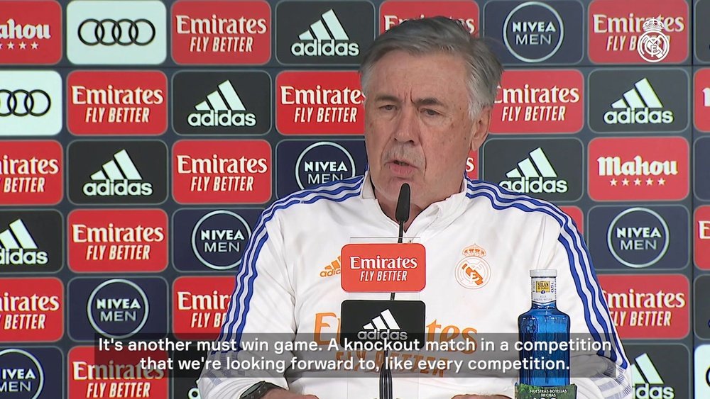 Carlo Ancelotti spoke ahead of Real Madrid's game with Elche. DUGOUT