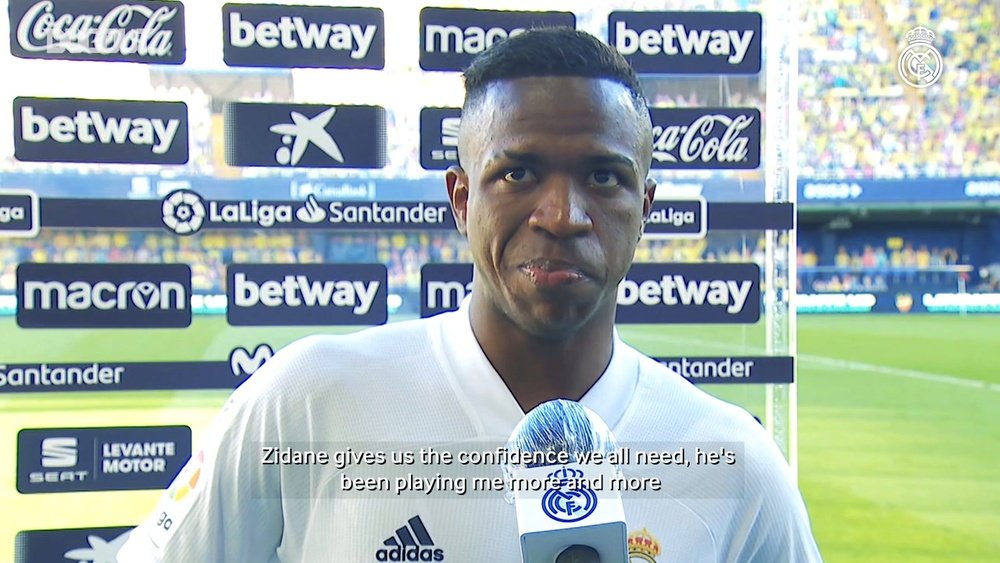 Vinicius spoke after the match. DUGOUT