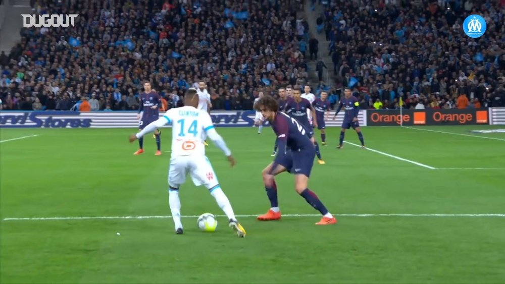 Florent Thauvin thought he had scored the winner for Marseille v PSG. DUGOUT