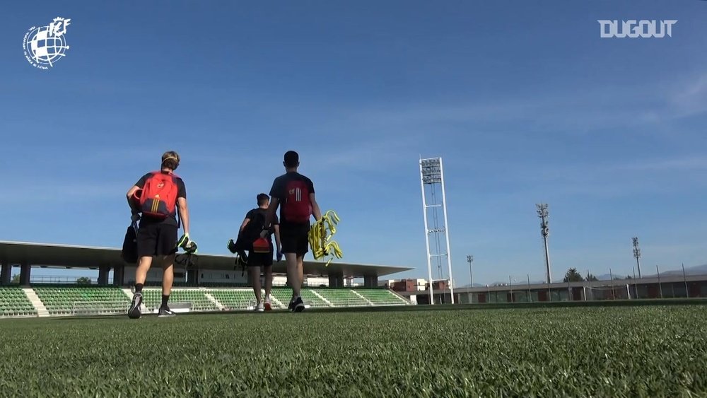Spanish referees have been training in Madrid ahead of La Liga's return. DUGOUT