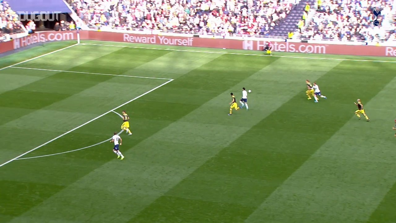 Harry Kane was the hero for Spurs at home to Southampton in 2019- DUGOUT