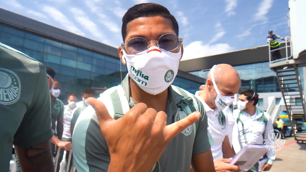 Bastidores da viagem do Palmeiras para final da Libertadores no Uruguai. DUGOUT