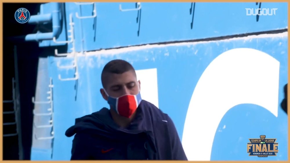 PSG trained before the Lyon match. DUGOUT