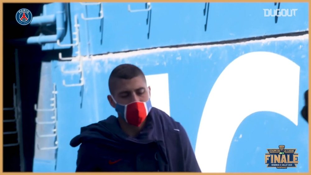 PSG trained before the Lyon match. DUGOUT