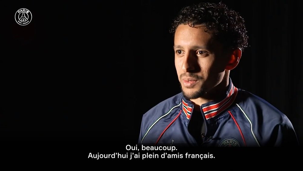 La French interview de Marquinhos. Dugout