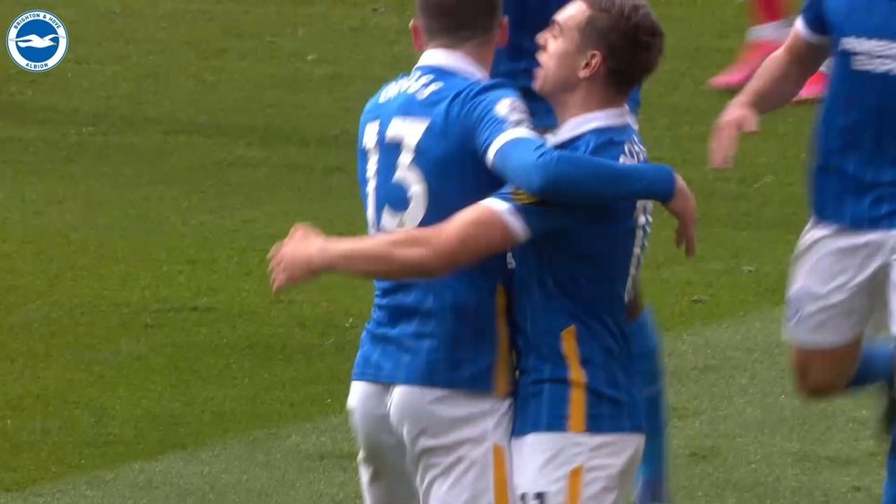 Leandro Trossard gave Brighton victory at Southampton. DUGOUT