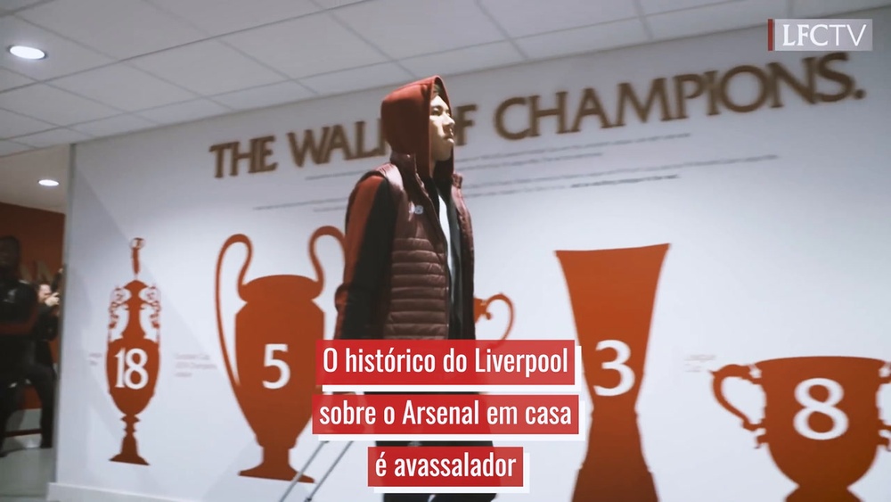 O incrível domínio do Liverpool sobre o Arsenal em Anfield.