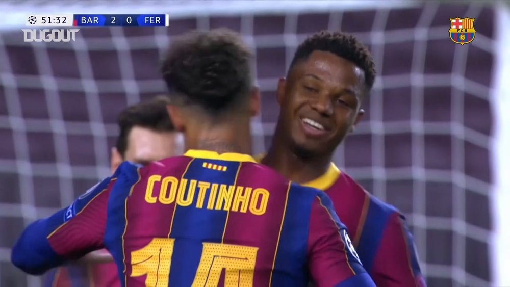 Philippe Coutinho scored in the Champions League for Barcelona. DUGOUT