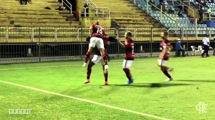 VÍDEO: os gols da goleada do Flamengo sobre o Madureira