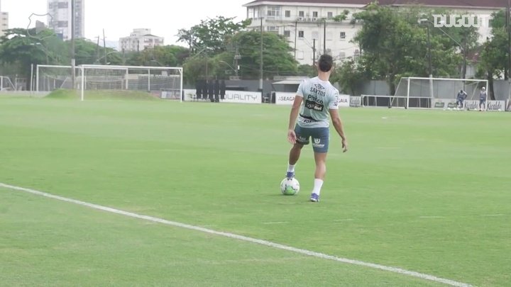 Santos finaliza preparação para clássico com o São Paulo no Brasileirão