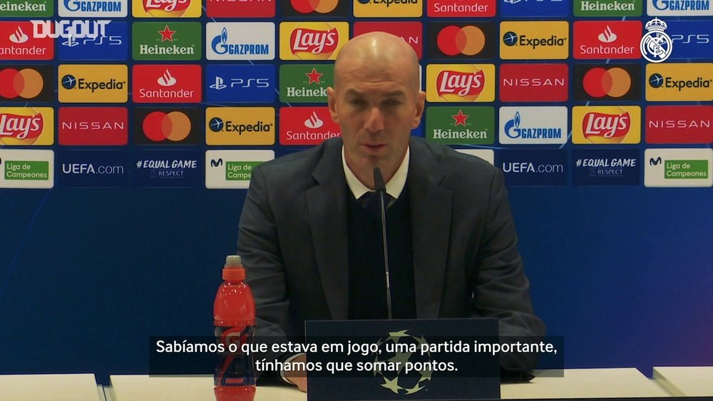 Zidane exalta classificação do Real na Champions. DUGOUT