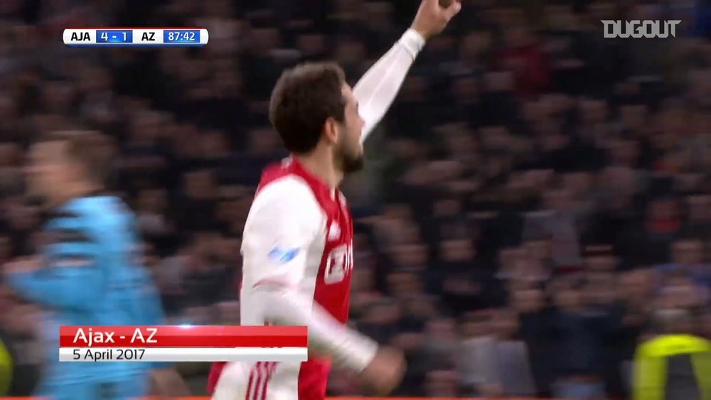 Amin Younes scored some lovely goals while playing for Ajax. DUGOUT