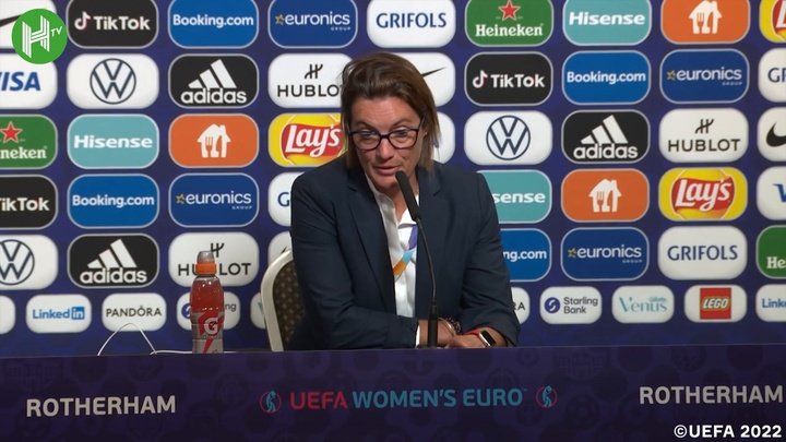 VIDEO: Corinne Diacre after beating Belgium and making quarters
