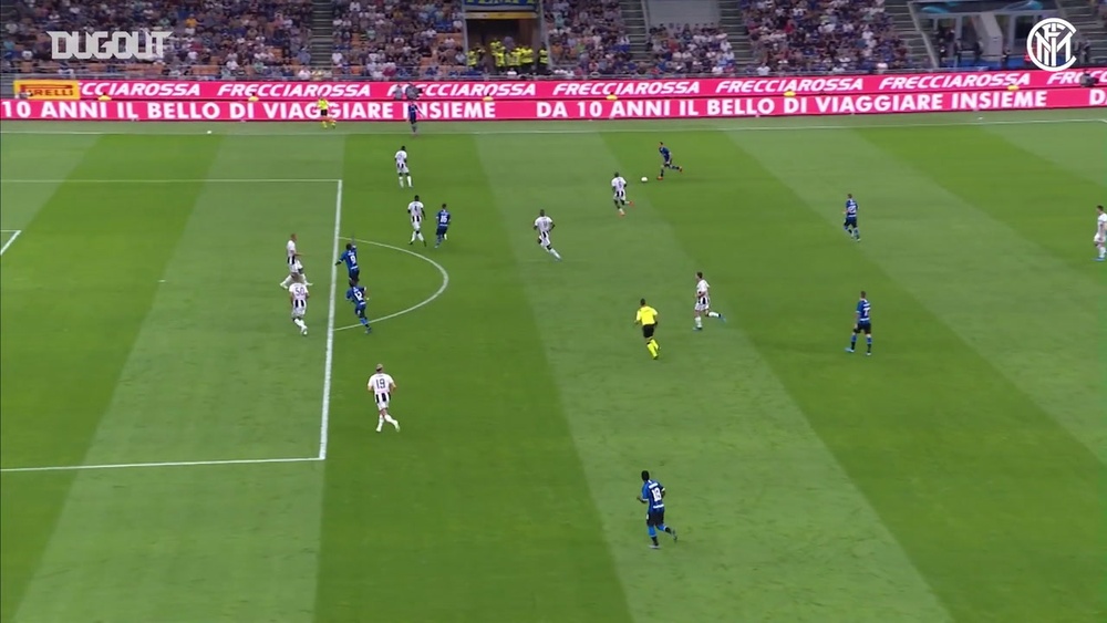 L'assist perfetto di Godín per Sensi contro l'Udinese. Dugout