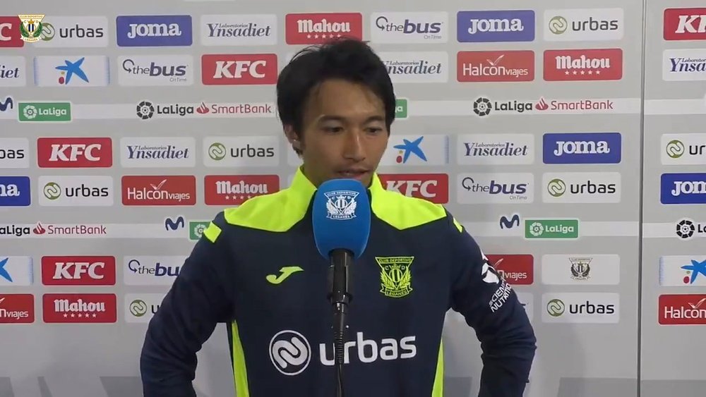 Gaku Shibasaki marcó en el empate del Leganés frente al Lugo. DUGOUT