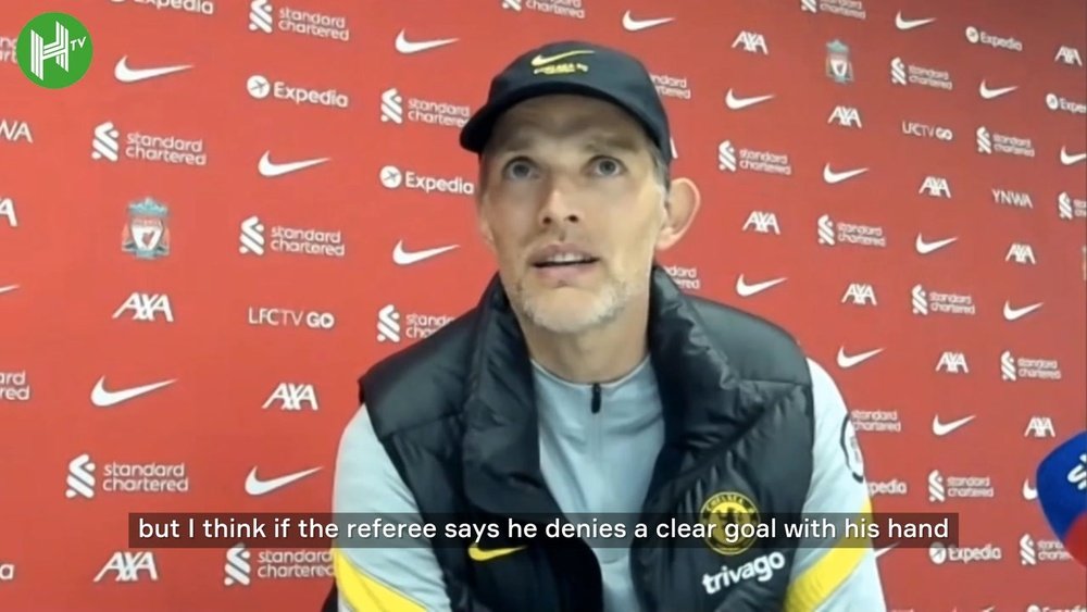 Thomas Tuchel spoke after Chelsea's 1-1 draw at Liverpool. DUGOUT