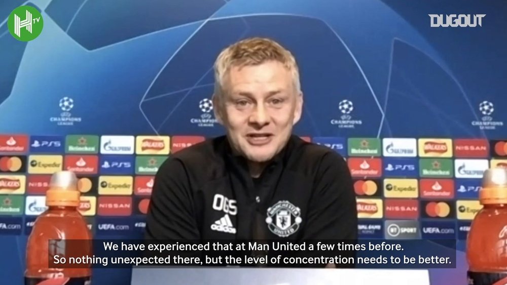 Solskjaer: 'Our concentration must improve vs İstanbul Başakşehir'. DUGOUT
