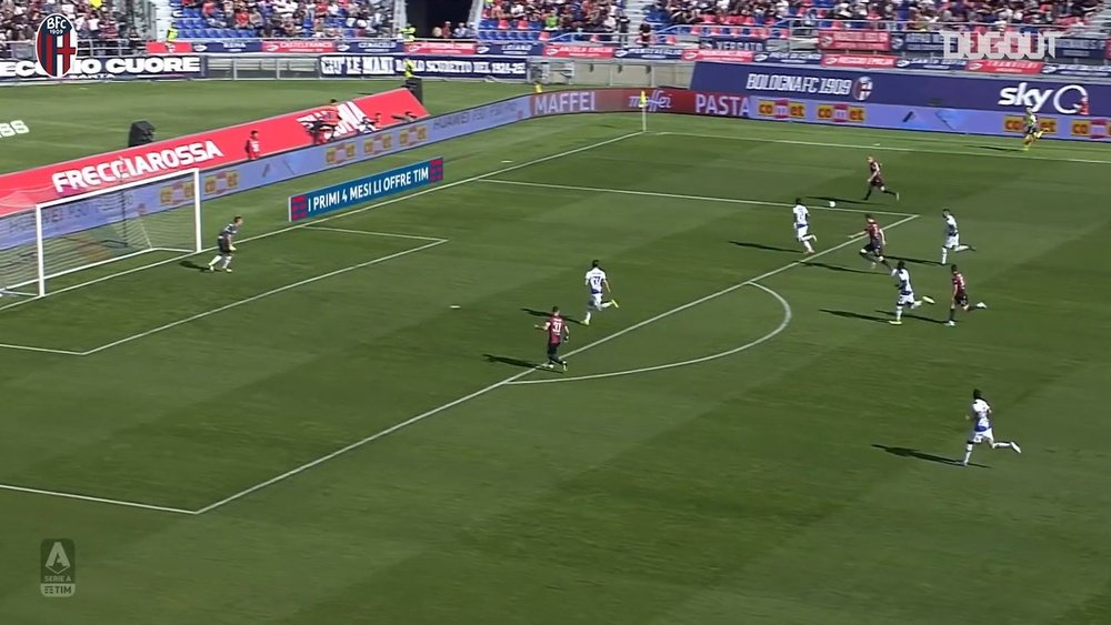 Bologna beat Sampdoria in Serie A earlier in the season. DUGOUT