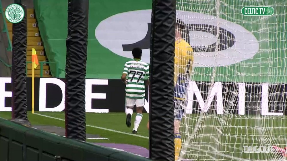 It was a moment to remember for Celtic's Karamoko Dembele. DUGOUT