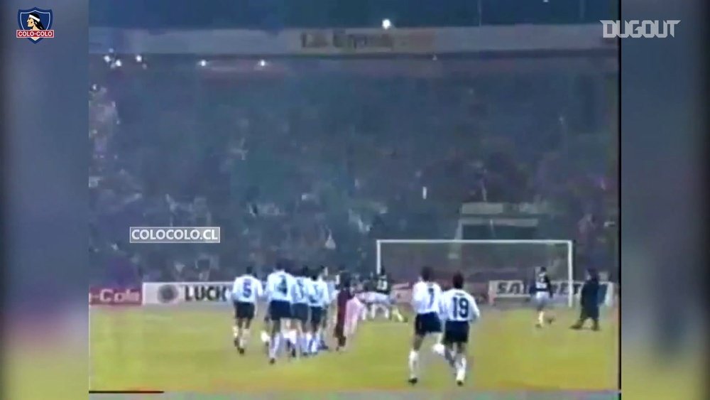 Colo-Colo campeão da Libertadores de 1991. DUGOUT