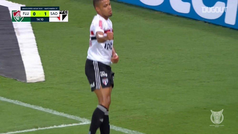 Brenner gave Sao Paulo the three points at Fluminense. DUGOUT