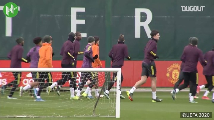 VIDEO: Man Utd in training before Milan showdown