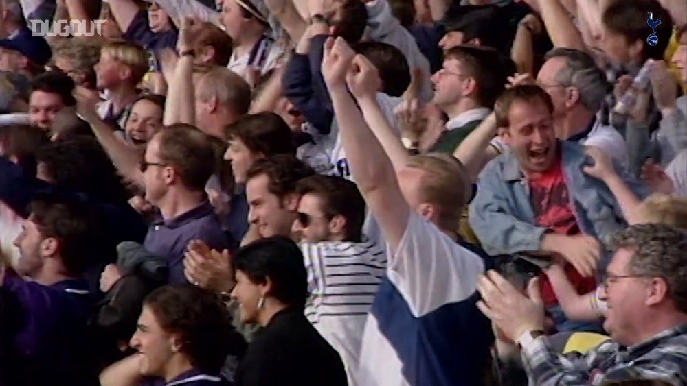Klinsmann scored this goal for Spurs. DUGOUT