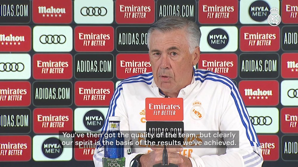 Carlo Ancelotti spoke ahead of Real Madrid's game with Mallorca. DUGOUT