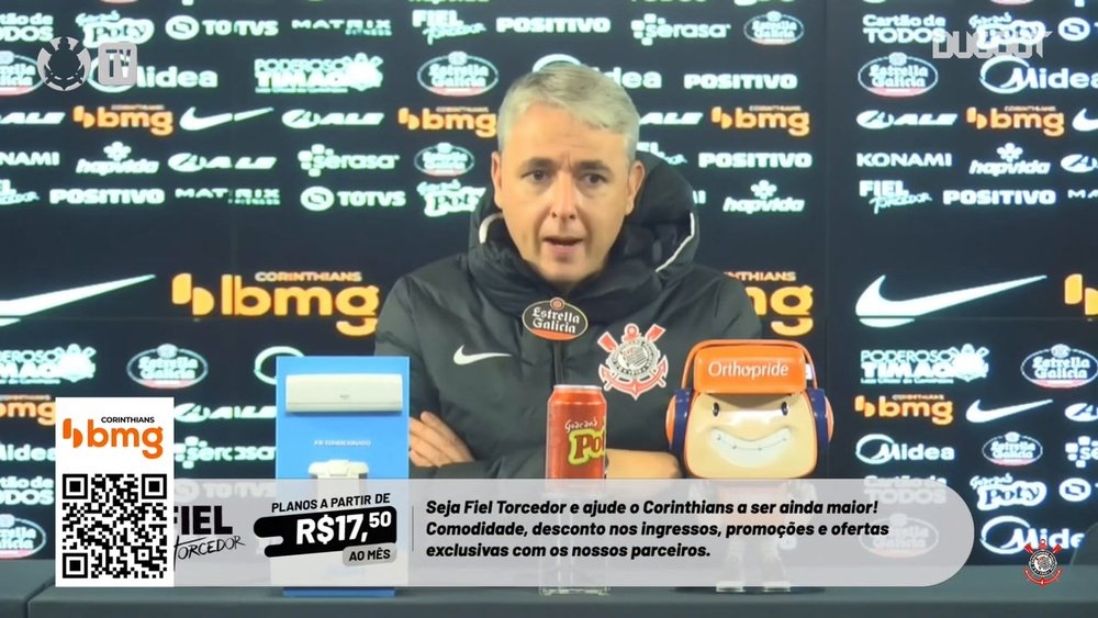 Treinador do Corinthians elogiou o empenho de Luan no Corinthians. DUGOUT