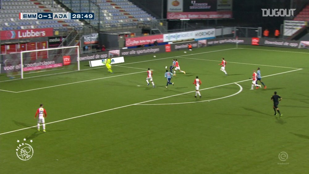 Davy Klassen scored and then assisted in Ajax's 0-5 win at Emmen. DUGOUT