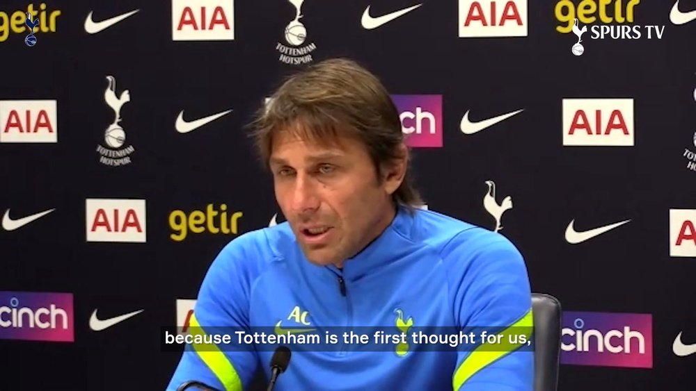 Antonio Conte spoke ahead of Tottenham's game v Norwich. DUGOUT