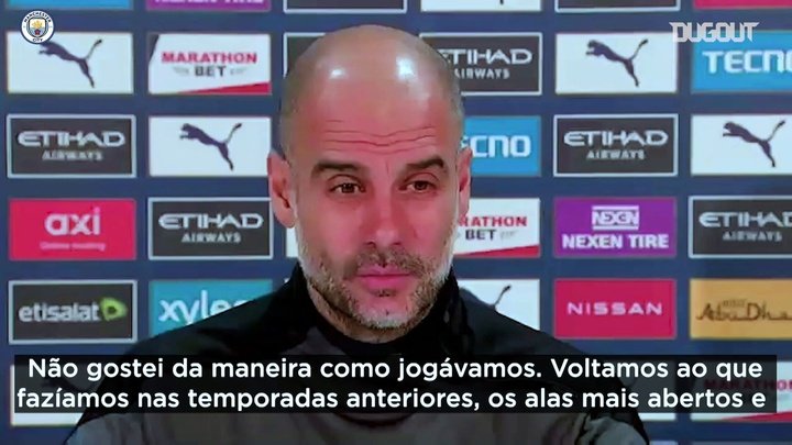 VÍDEO: Guardiola explica mudança tática no Manchester City