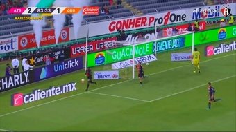 El gol de Julián Quiñones contra Querétaro. DUGOUT