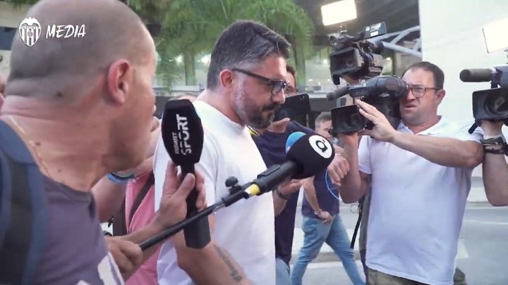 VIDEO: Behind the scenes - Gattuso arrives at Valencia