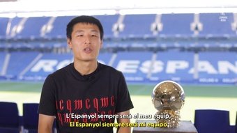 Wu Lei se despidió del Espanyol. DUGOUT