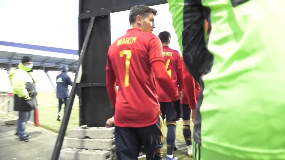 Brahim Diaz netted twice in Spain's 0-2 win away to Faroe Islands. DUGOUT