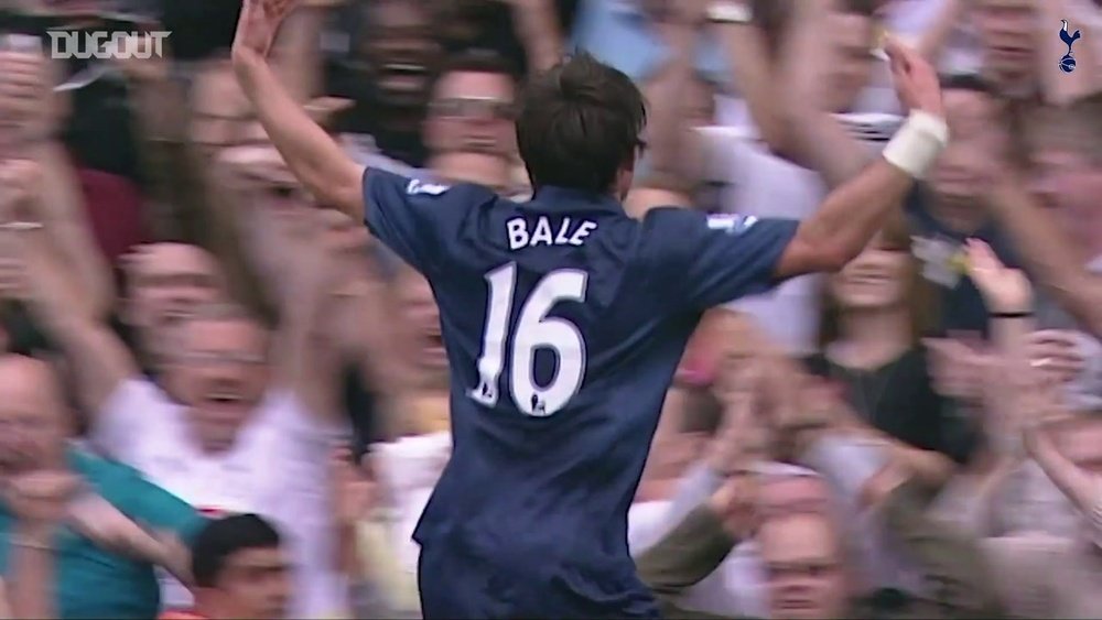 Primeiro gol de Gareth Bale pelo Tottenham. DUGOUT