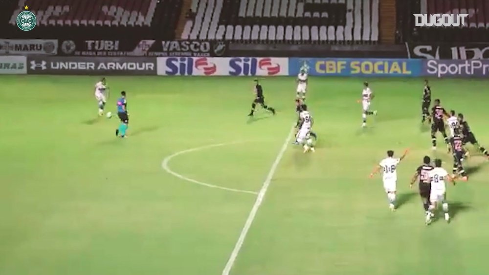 Hugo Moura scored the only goal of the game as Coritiba won at Vasco. DUGOUT