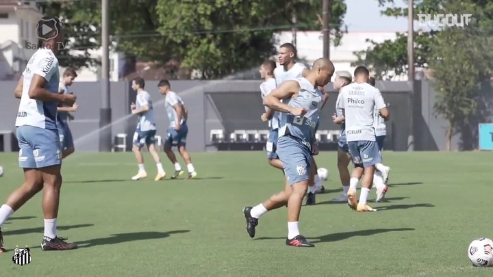 VÍDEO: el entrenamiento de Santos antes de recibir a San Lorenzo