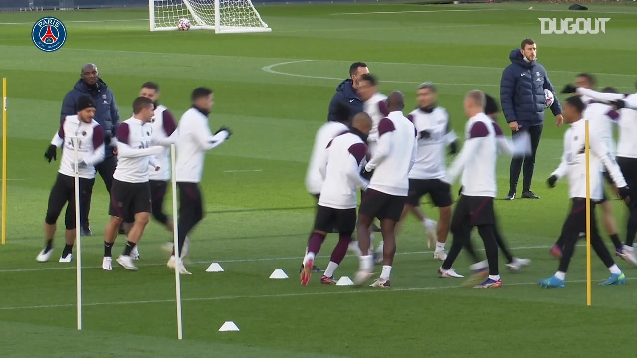 VIDEO: Paris Saint-Germain's last training before the clash against RB Leipzig
