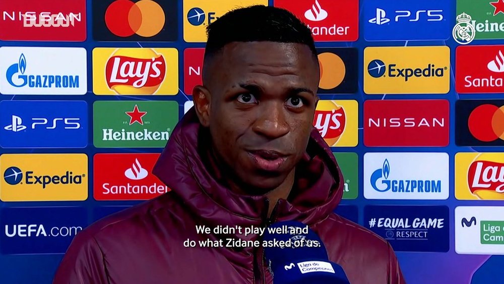 Vinicius admitted Real Madrid needed to improve after losing to Shakhtar. DUGOUT