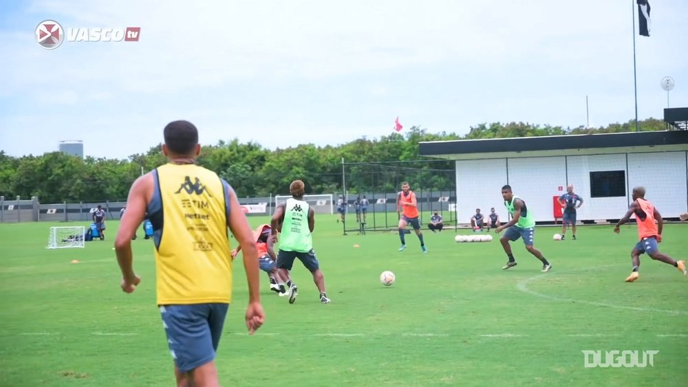 Vasco train ahead of the match against Defensa y Justicia. DUGOUT