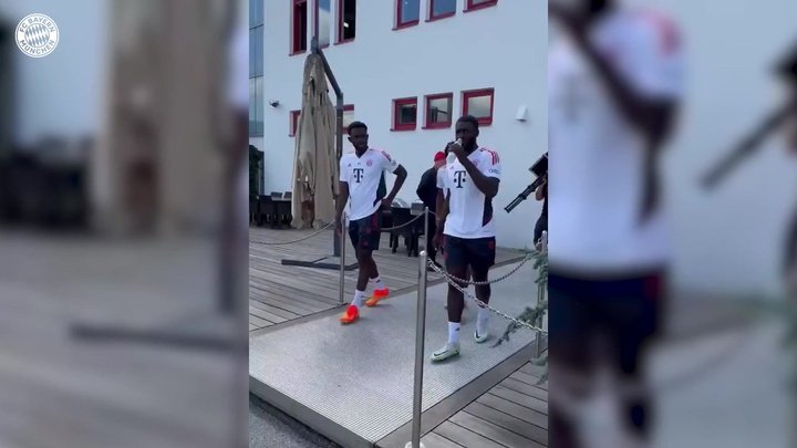 VÍDEO: Mané y Mazraoui ya entrenan con el Bayern