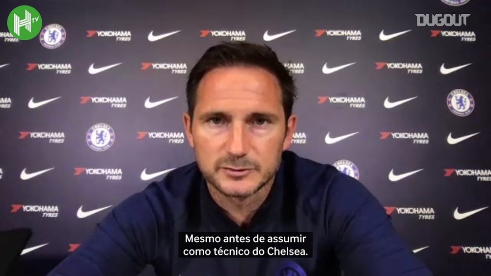 Lampard celebra chegada de Timo Werner ao Chelsea. DUGOUT