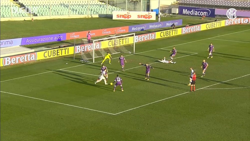 Vidal's first Inter goal. DUGOUT