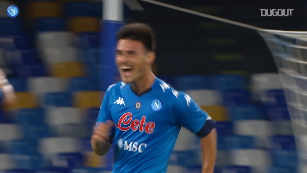 Elif Elmas scored for Napoli in the 6-0 win over Genoa. DUGOUT