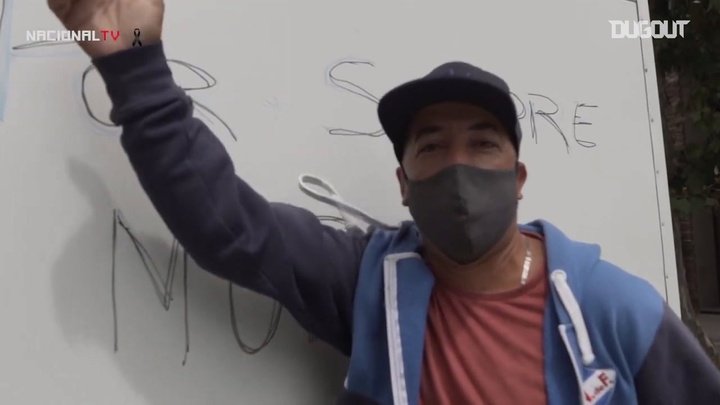 VÍDEO: así despidió la afición de Nacional al 'Morro' García