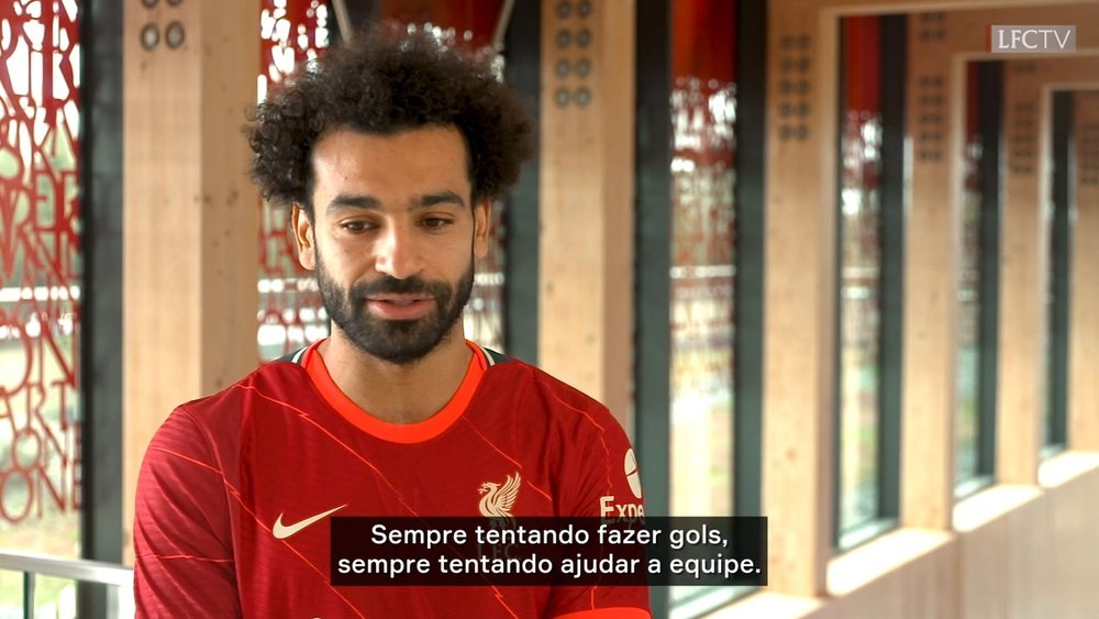 Salah fala sobre ser o mais rápido a marcar 100 golos.