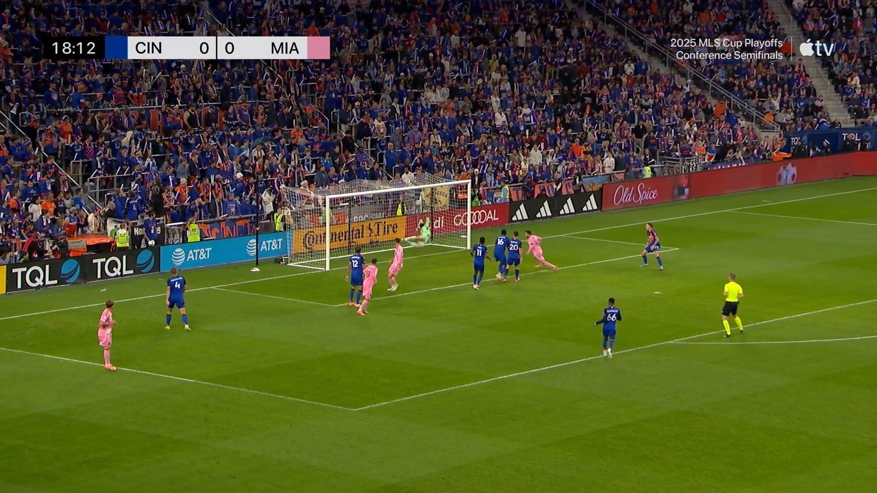 Messi stole the show once again for Inter Miami, providing three assists and scoring a header to inspire a 4-0 victory over Cincinnati and secure a place in the MLS Eastern Conference final.
